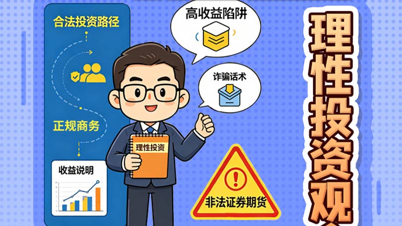 防非宣传口号04-树立理性投资观念，远离非法证券期货