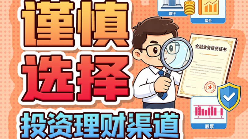 防非宣传口号08-谨慎选择投资理财渠道，主动查清金融业务资质
